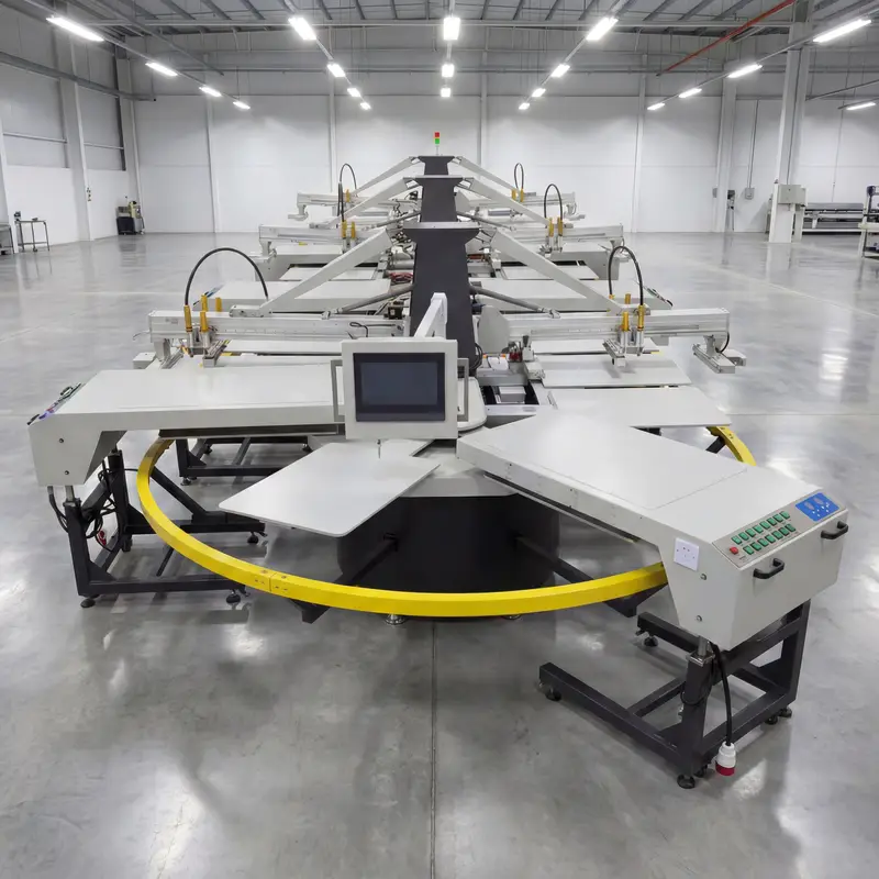 Otomatik Serigrafi Baskı Makinesi - SM45 Oval Tişört Yazıcı